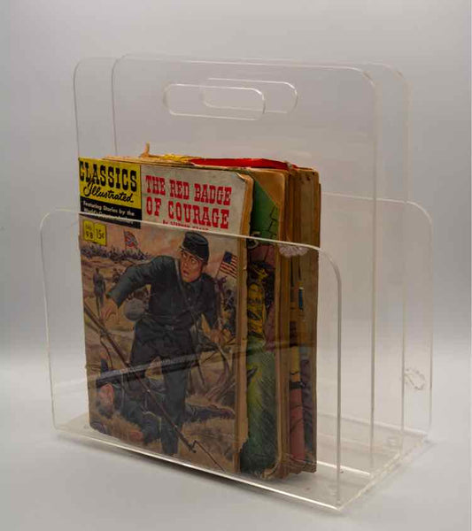 MCM Lucite Magazine Holder