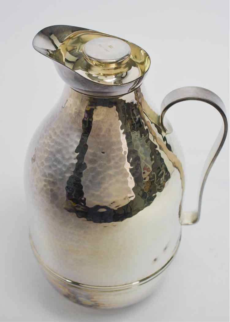 Silver Plated Hammered Pitcher
