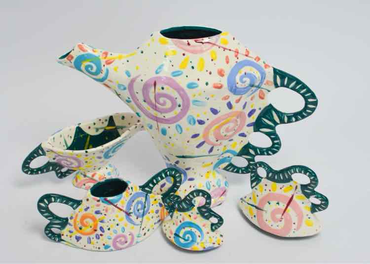 Whimsical Ceramic Tea Set by Marissa Motto