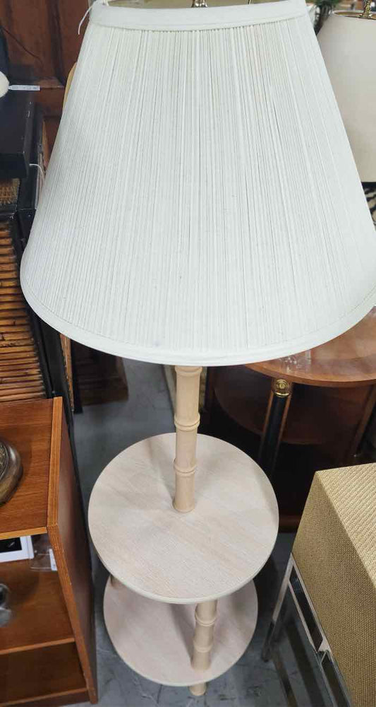 2 Tier Bamboo Floor Lamp