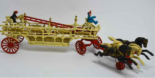 Vintage Cast Iron Fire Engine Decor