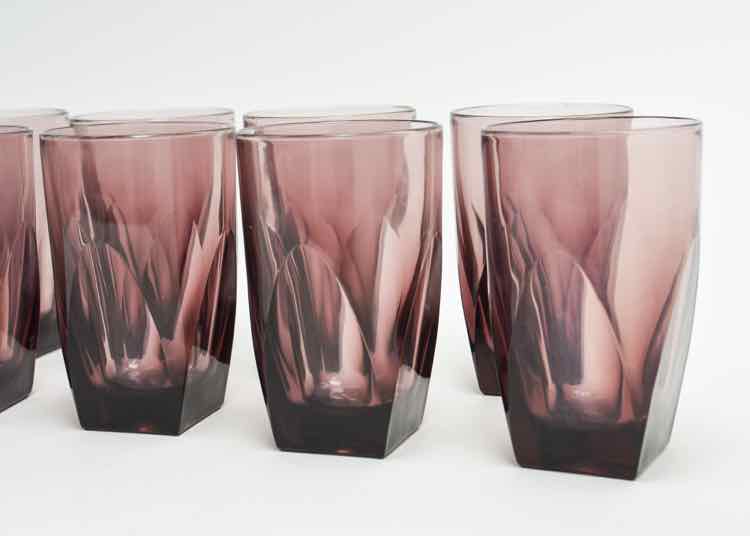 Glassware Luigi Bormioli'Van Gogh'Amethyst Highballs
