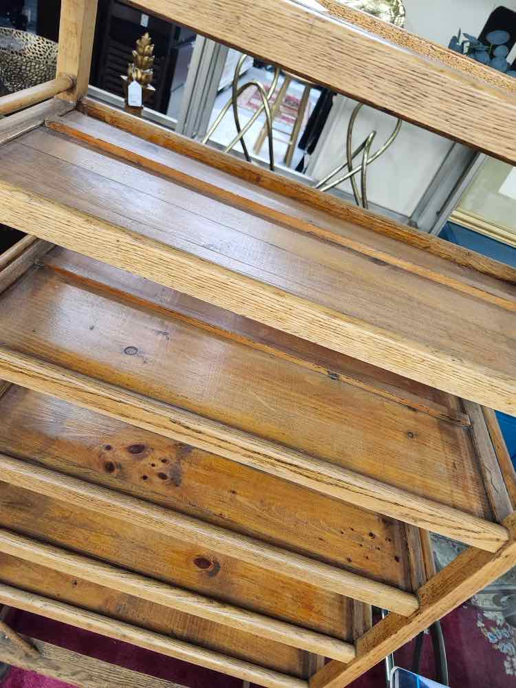 Early American Oak Antique Bookshelf