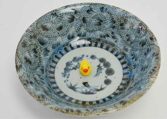 Antique Japanese Igezara/Arita Blue & White Bowl