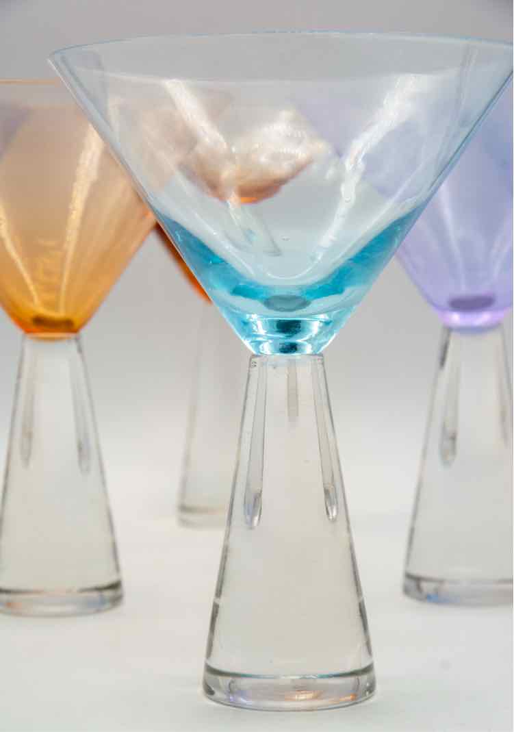 MCM 6 piece Martini Glasses