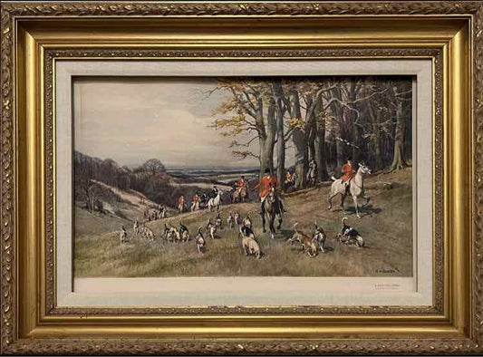 'A Hunting Morn' Circa 1931 Print by R.H. Buxton