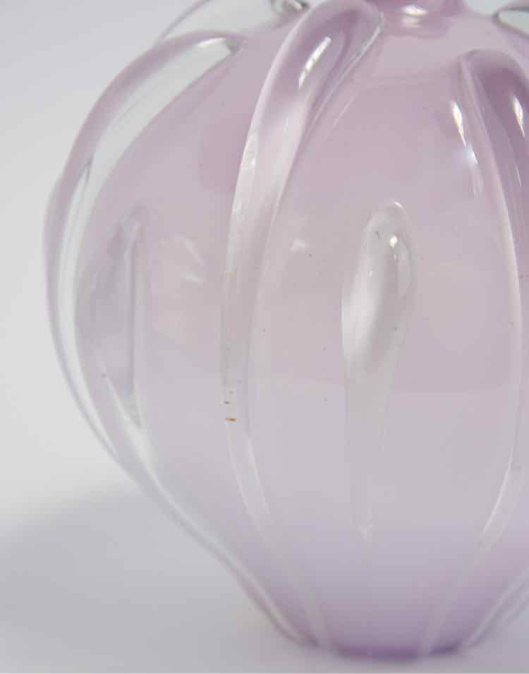 Vintage Lavender Glass Vase
