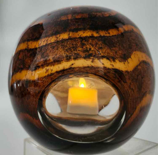 Murano-Style Art Glass Sphere Vase