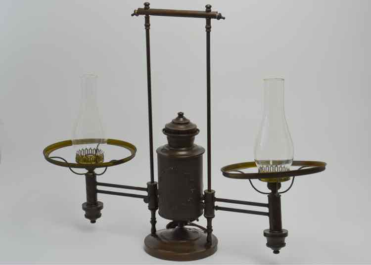 Antique Federal 2-Arm Chandelier