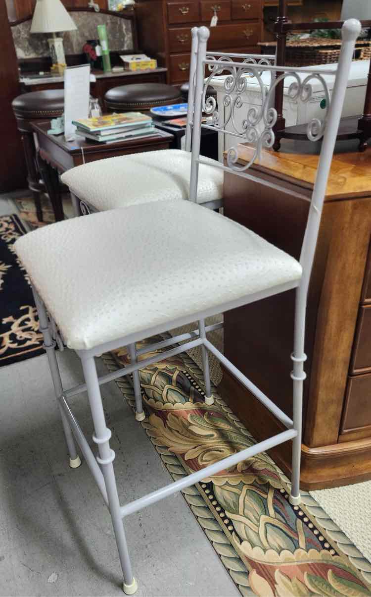 Pair of Metal Counter Stools