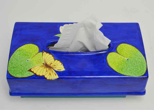 Sherle Wagner'Lotus Blossom'Tissue Box