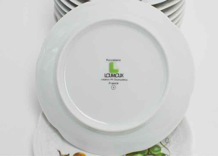 Lourioux French Porcelain Fruit Plates