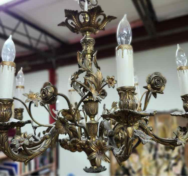 Brass Victorian Chandelier