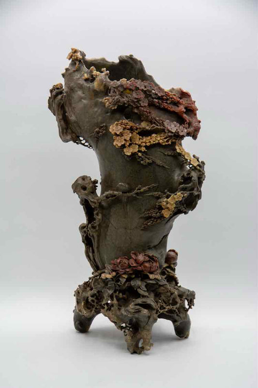 Carved Soapstone Vase