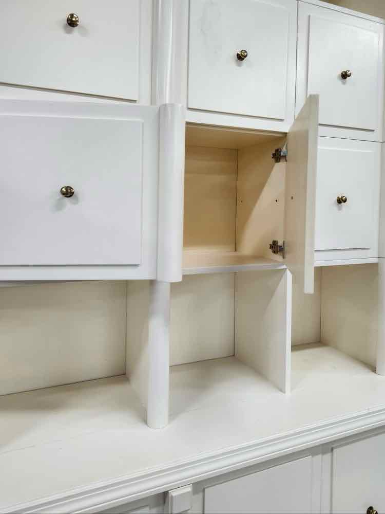 2 Piece White Cabinet
