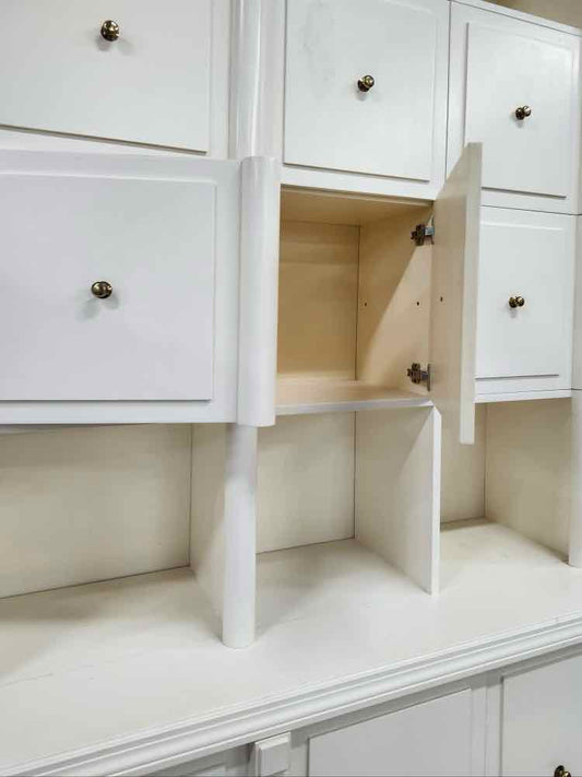 2 Piece White Cabinet