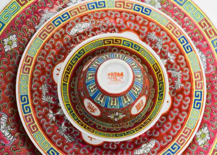 Single Service Mun Shou Dishware set