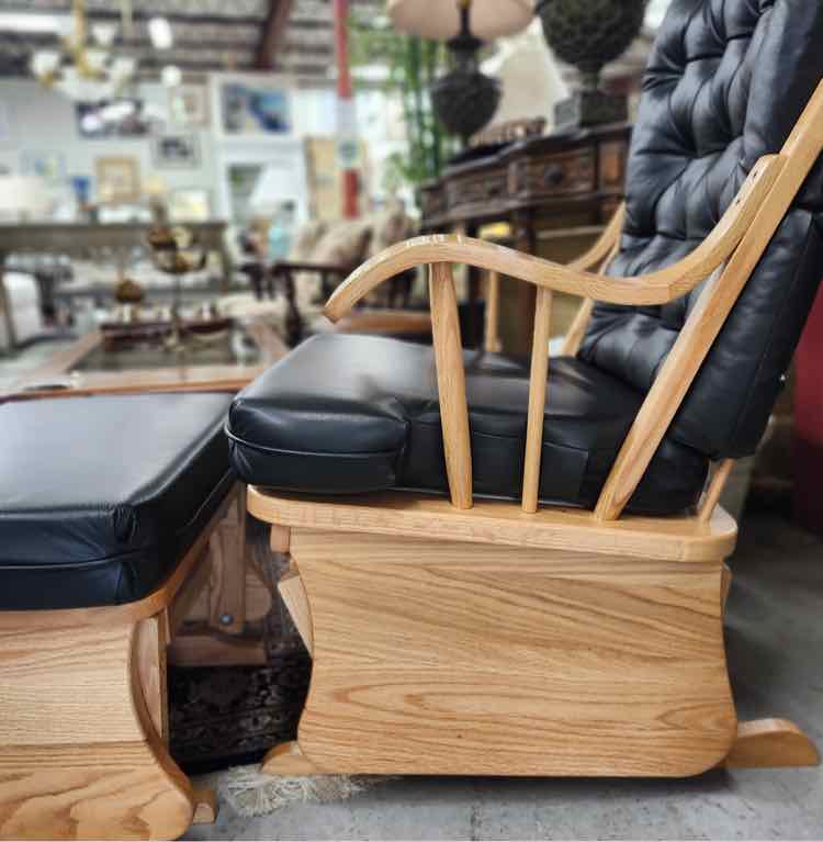 Hand Made Glider Chair w/Ottoman