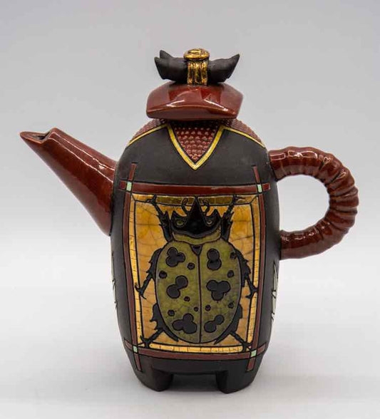 Scarab Ceramic Teapot by Kelly Hong