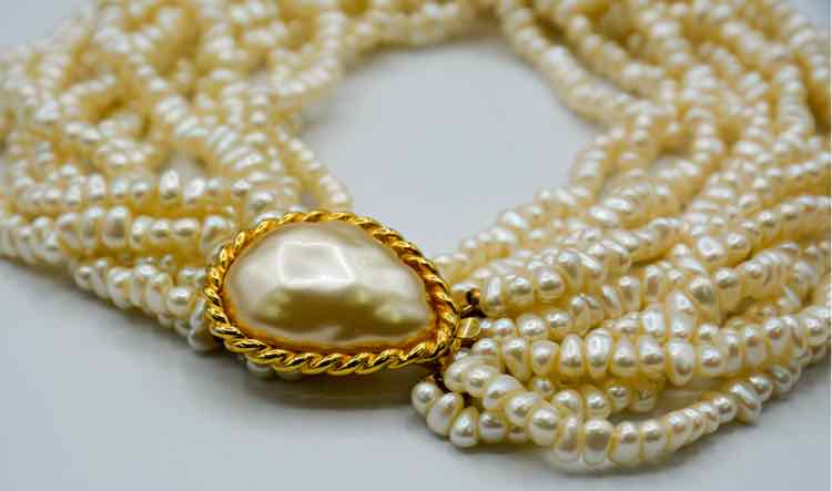 Kenneth Lane Freshwater/Multi-Strand Necklace