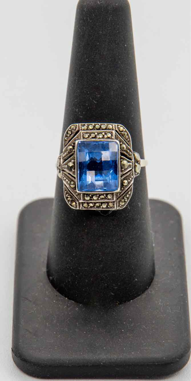 .925 Fluorite/Marcasite Ring