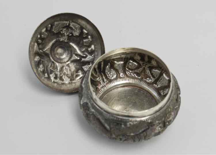 Sterling Repousse Trinket Box