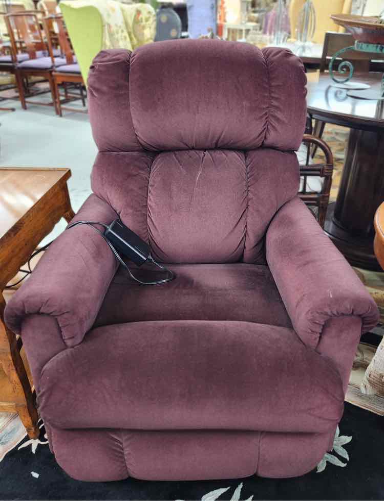 Electric Burgundy Recliner