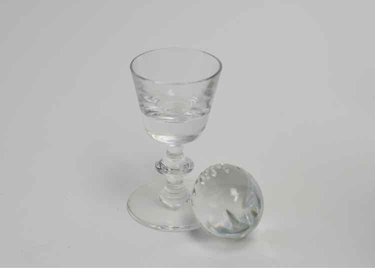 Baccarat Faceted Crystal Egg Paperweight
