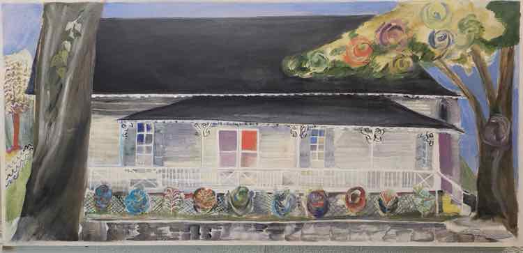 "House at Mt. Eagle" Oil Painting