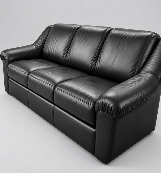 Black Leather Sleeper Sofa