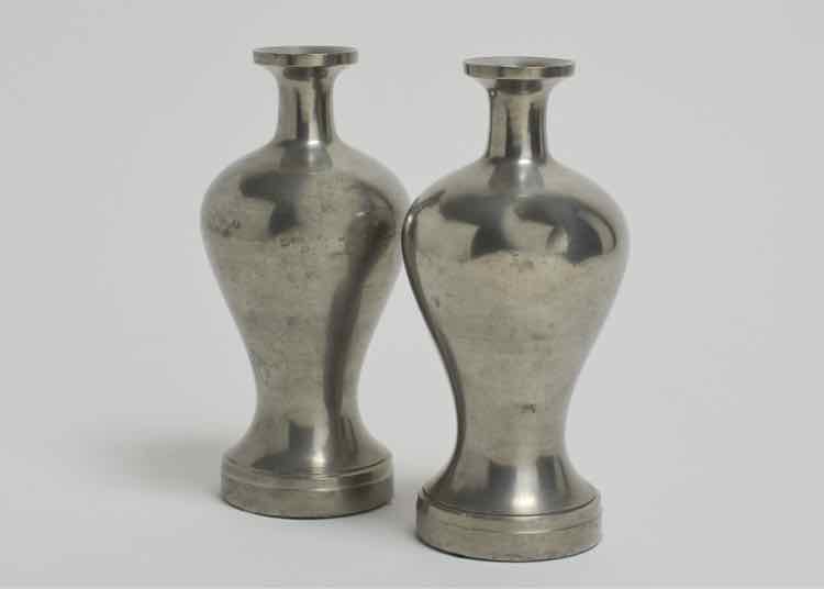 Vtg Japanese Sake Jars-Shinto Shrine