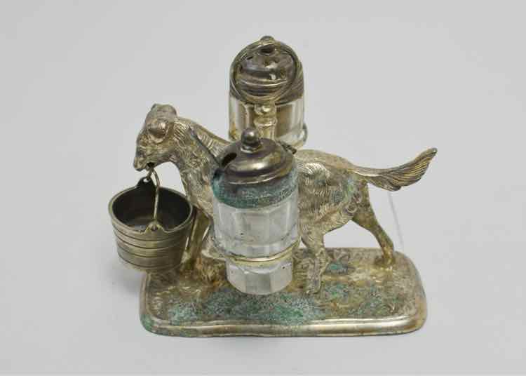 Silver Glass Salt & Pepper