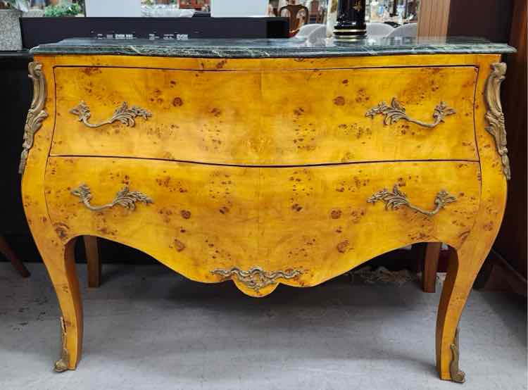 Louis XIV Bombay Chest w/Marble Top