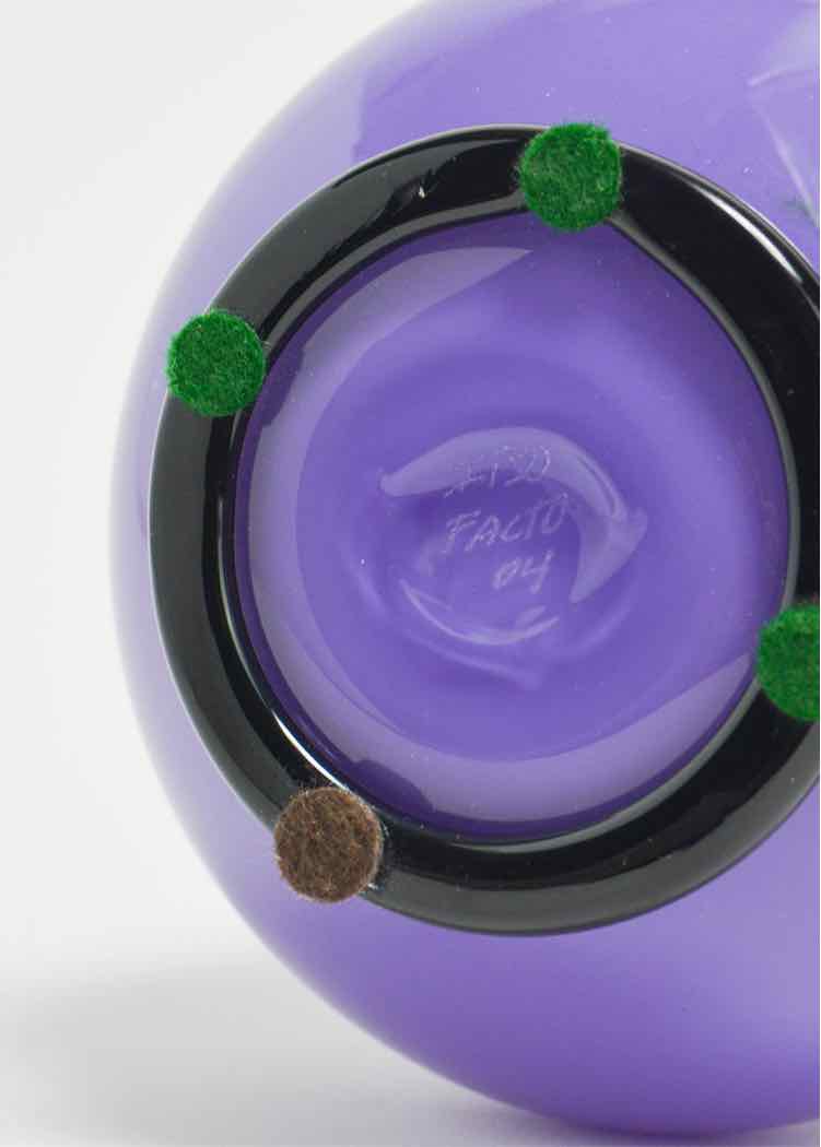Purple Hand-Blown Vase