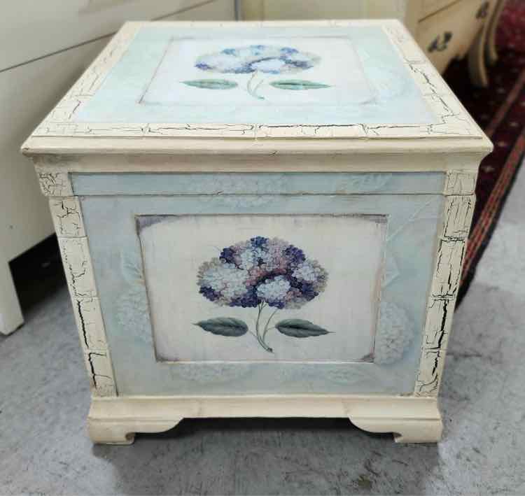 Flower Painted Storage Chest