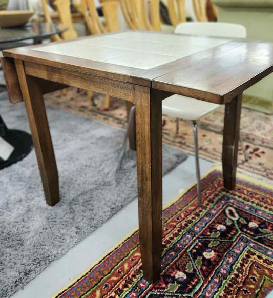Small Drop Leaf Tile Table