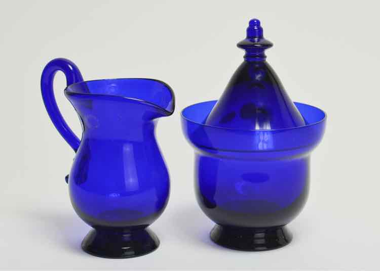 Cobalt Blue Creamer & Sugar Set