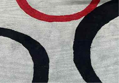 8x10 Red/ Black Design Rug