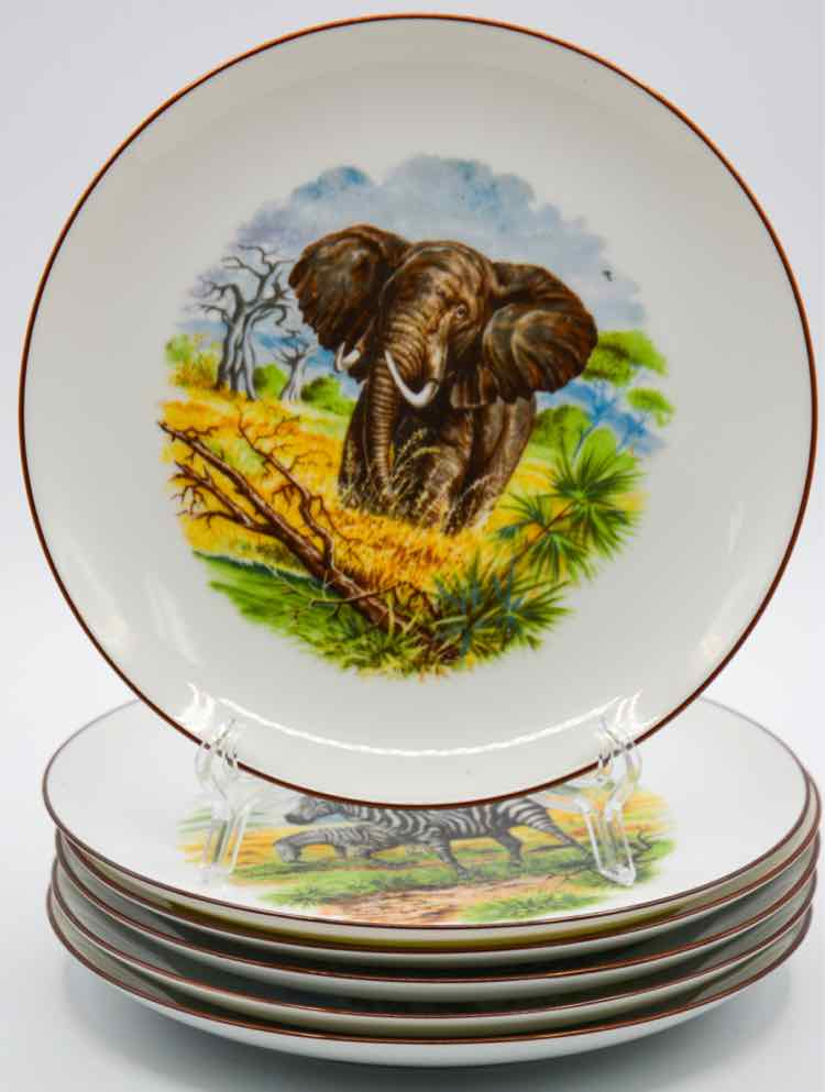 German Animal Salad Plates