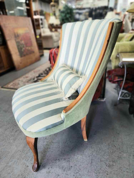 Green Striped Chair