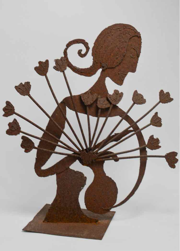 "Queen of Flowers" Metal Sculpture