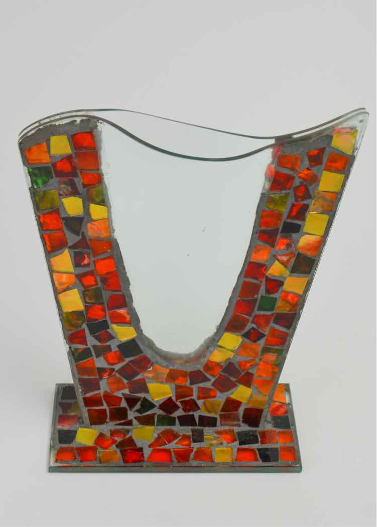 Handcrafted Mosaic Glass Vase