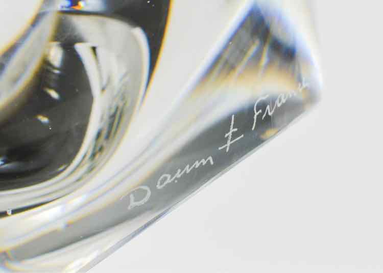 Daum France Signed Bowl