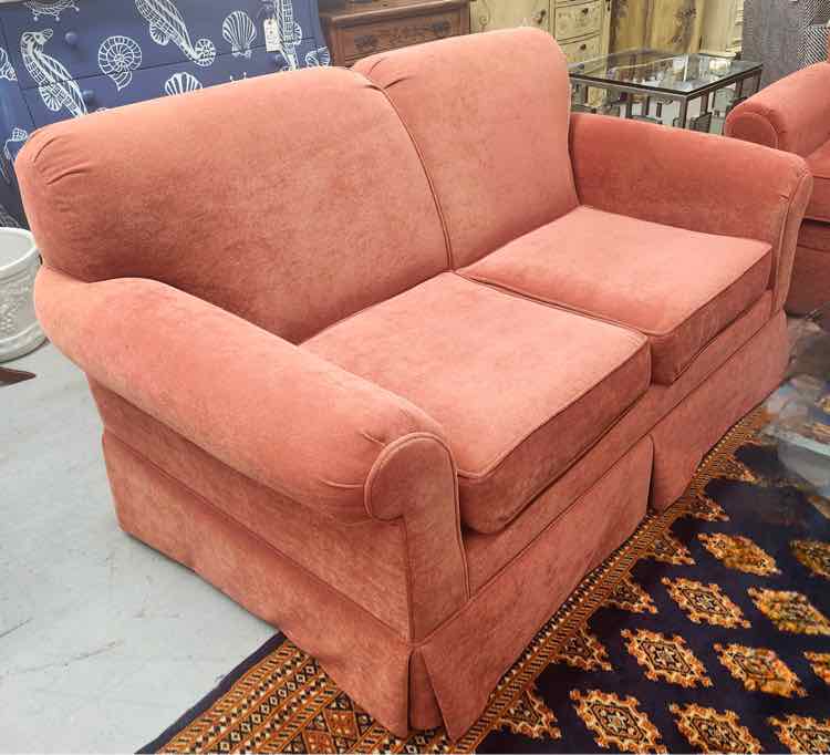Lancer Orange Loveseat