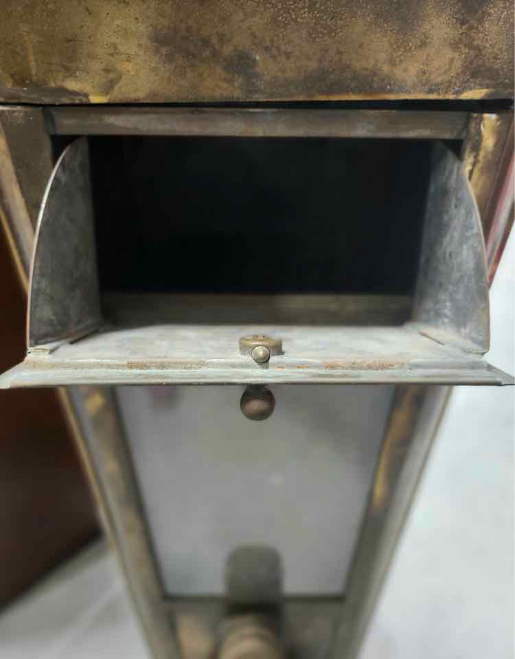 Antique D.R.G.M Dried Goods Copper/Metal Dispenser