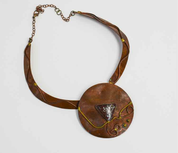 Vtg.Copper Brass Necklace