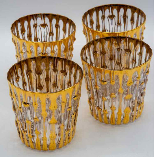 22K Imperial Glass Bamboo Glassware