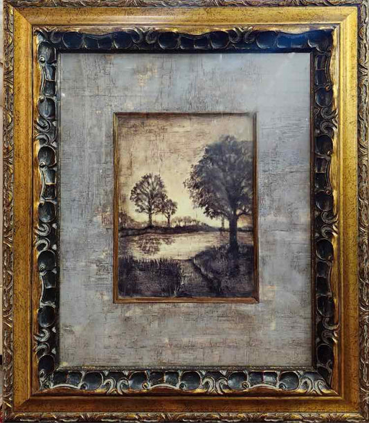 Art 'Path to The Lake' Serigraph T. Chamblen