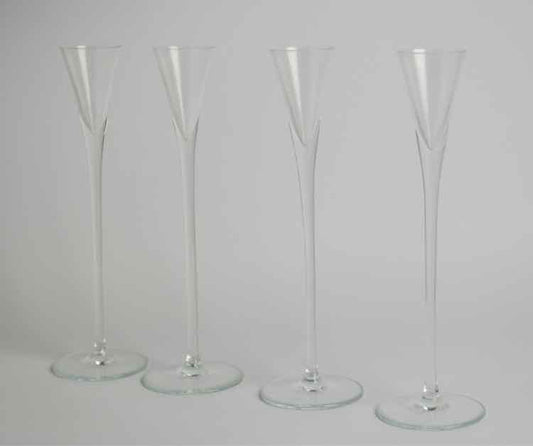 4 Tall Underberg Liquor Glasses