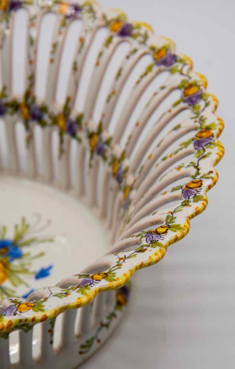 French Pierced Lattice Vtg. Bowl